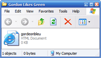 HTML file in Windows XP