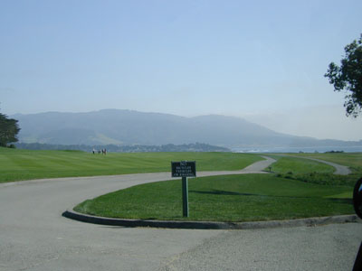 A golf course along 17 Mile Drive in Pebble Beach