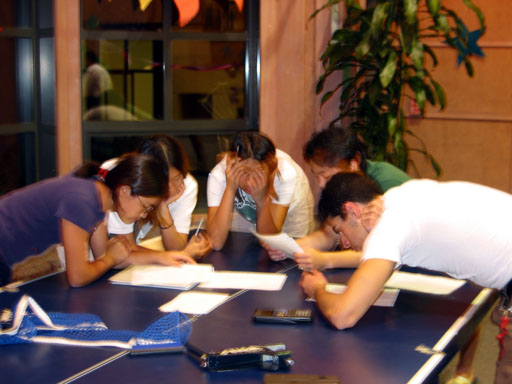 Homework on the Ping Pong Table