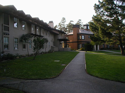 Silverado and Wilson are gray-colored dorms, built in the 80's. Day Hall and Atwood are brown-colored dorms, built in the early 90's.