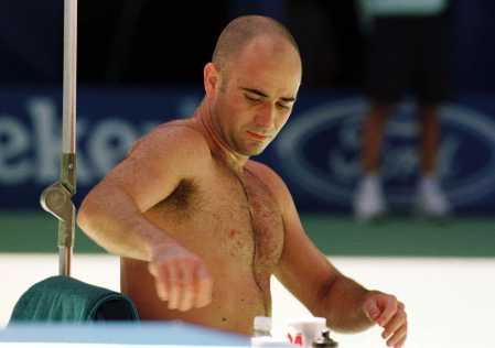 andre agassi hot lava