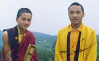 Gonkar Rinpoche and 17th Karmapa (Courtesy Karma Pema Wangmo)