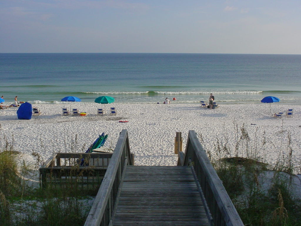 Private Beach of the Gulf View Condo unit 231 in Destin Florida.