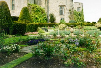 The castle's herb gardens