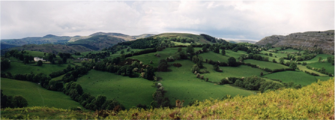 View to North from Castell Dinas Brân