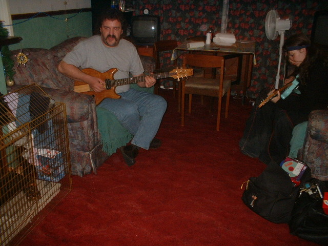 * Zippy played guitar *