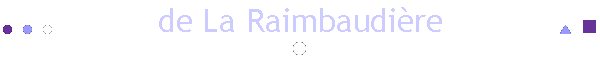 de La Raimbaudi�re