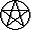 small black pentagram