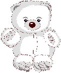 white teddy bear