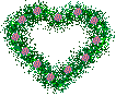 heart-shaped floral wreath