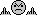 frown icon with two-finger salute