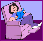 Me reading book in comfy chair