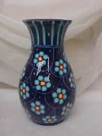Blue vase with Lilac Flowers