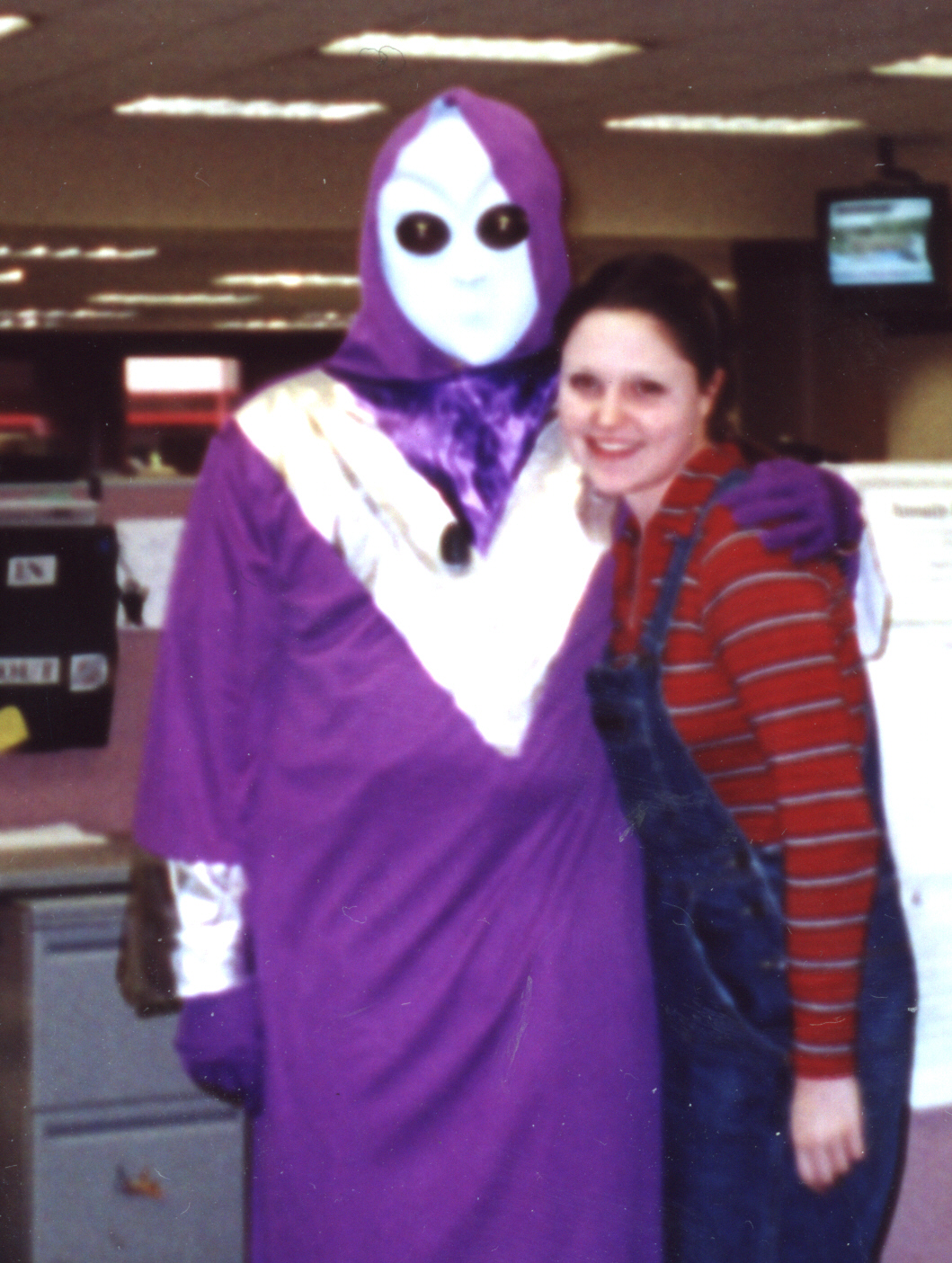 Jamie Richard and me as an alien