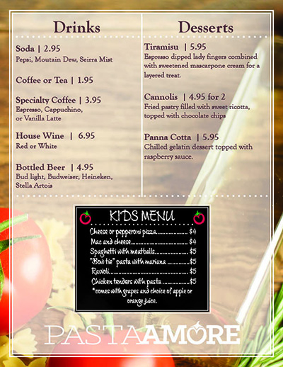 Menu Page 4
