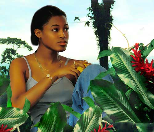 My friend Tomeka in Paradise