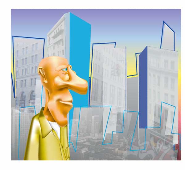 Old Man Illustration
