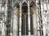 Size =249906 bytes. A close view of the architectural style of the Cathedral in Ulm . It's called the "Munster" and it's got the tallest spire of any cathedral 