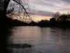 the river at dusk ...