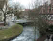 A stream that is runs through the center of town