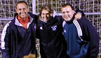 Left to right: Head Coach Don Arnold, Coach Cathy Cox, Coach James Johnson