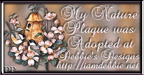 Debbie has some beautiful nature plaques and other adoptables.