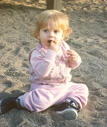 At the park, 15 months old.