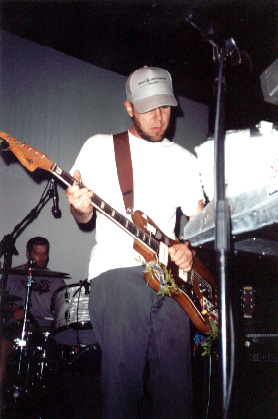 Jason getting serious with his guitar