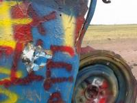 Close-up of one of the Caddies