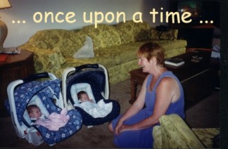 twins with grandma Sheila