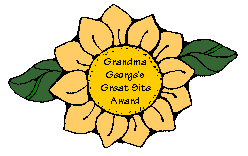 Grandma George's Great Site Sunflower Award