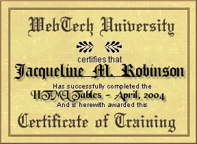 HTML201-Tables Diploma