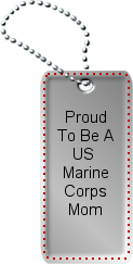 Marine Corps Mom dogtags