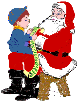 Boy on Santas Knee