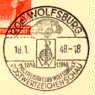 Postage stamp winth VW Beetle - 1948