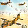 Parachutists writing a VW sign in the skies!