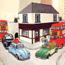 A British traffic scene.