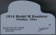1914 Grant Roadster ornament by ''Cats Meow'' dated 2004