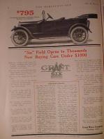 1914 GRANT touring car ad