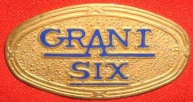 Grant Motor Car Corp. Cleveland, Oh. 
 - 'Grant Six' emblem - 