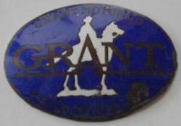 Grant Motor Car Corp. Findlay, Oh. - Man on Horse emblem