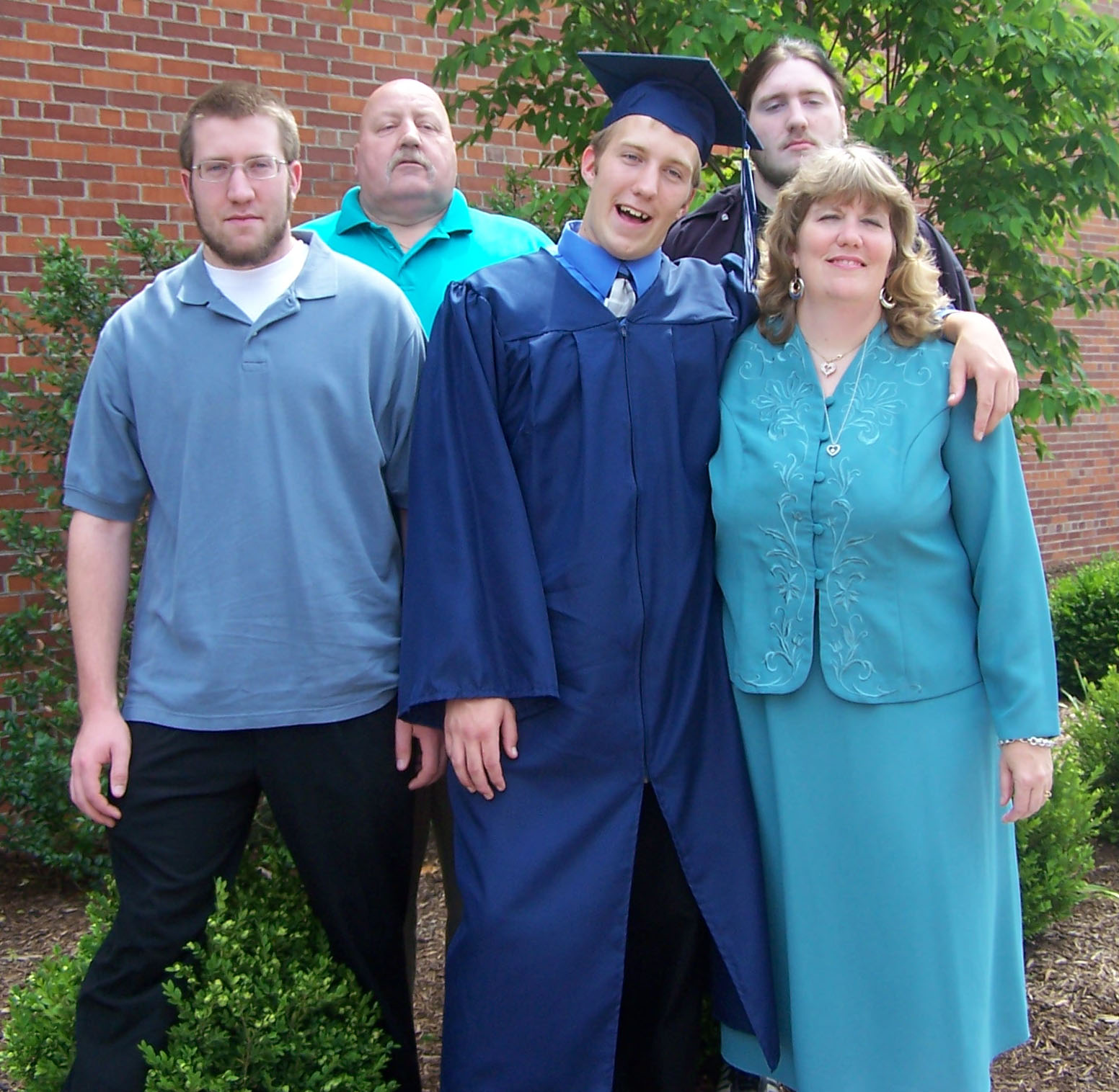 The whole family