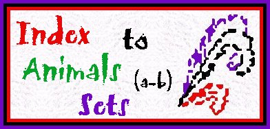 Index to Animals Sets