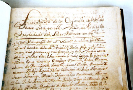 Libro 2� de la Cofrad�a del Ni�o, Gr�valos 2003