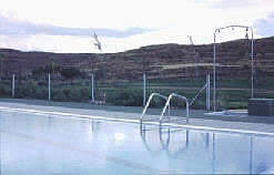 Un detalle de las piscinas