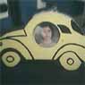 VW Beetle shaped poto-holder, see whose picture is inside!