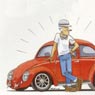 Illustration of the readers section 'Street Mail': a reader suggested 
to iclude 'Old Speed' races in the program of 'modern' races. 
Issue Nr.152-FEB2002.