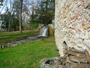 Mill race at Barwood Morgan Mill in Millwood, Virginia