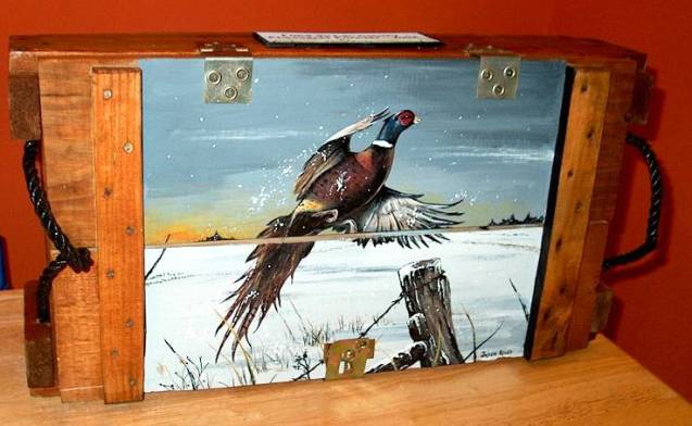 Flushing Pheasant, Dims, 27" x 14" x 6"