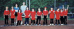 Lining up after winning the Championship!